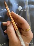 img 1 attached to Saviland 16 Size Kolinsky Acrylic Nail Brush - Pure Kolinsky Hair, Bronze Gold Glitter Handle For Professional Acrylic Application DIY Home Salon review by Ryan Hart