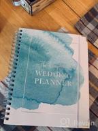 img 1 attached to 🌸 Watercolor Wedding Planner: Undated Bridal Planning Diary Organizer - Perfect Engagement Gift - Featuring Hard Cover, Convenient Pockets, Calendar & Online Support review by Steven Latham