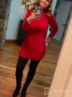 img 1 attached to Women'S Slim Fit Cable Knit Long Sleeve Sweater Dress By LaSuiveur review by Shane Miller