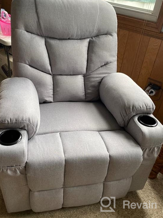 img 1 attached to Electric Power Lift Recliner Chair With Heated Vibration, Massage & USB Ports - Perfect For Elderly Living Room Comfort! review by David Dugas