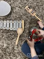 img 1 attached to Eco-Friendly Toddler Musical Instruments Set - International Natural Wooden Music Toy For Kids And Preschoolers With Storage Bag, Perfect For Fun And Educational Playtime review by Dan Cramer