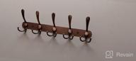 img 1 attached to Organize Your Entryway With TICONN Wall Mounted Coat Rack - 5 Tri Hooks For Heavy Duty Use In Chrome Finish review by Wendy Kennedy