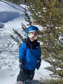 img 8 attached to Оставайтесь в безопасности на склонах с лыжным шлемом и очками Odoland для мужчин, женщин и молодежи