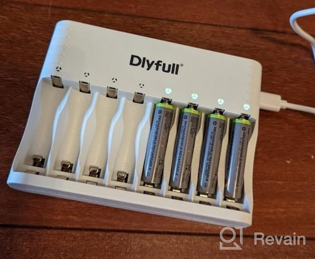 img 1 attached to Efficient 8 Bay AA/AAA Battery Charger With Type-C High-Speed Charging And Independent Slots - Dlyfull review by William Mistretta