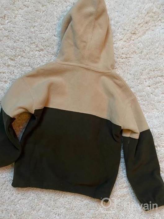 img 1 attached to 🧥 Polar Fleece Hoodie for Boys with Kangaroo Pocket - Pullover Sweatshirt with Hood review by Brandon Woods