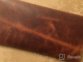 img 8 attached to 👉 Classic Leather Western Wallet Men Checkbook: Stylish and Functional Essential!