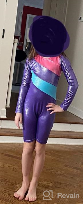 img 1 attached to BAOHULU Sparkling Striped Tank Leotard for Girls' Gymnastics & Toddlers - One Piece Biketard review by Craig Pears