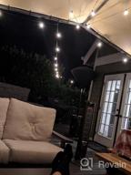 img 1 attached to SUNTHIN Outdoor String Lights, 48FT Patio Lights With 25 G40 Shatterproof LED Bulbs(1 Spare), Waterproof Hanging Lights String For Outside Backyard, Porch, Deck, Party, Garden review by Jonathan Unruh