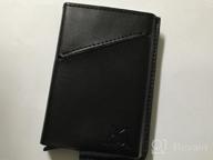 img 1 attached to ManChDa Genuine Leather Business Card Holder - Sleek & Stylish Men's Accessories review by Thomas Landis