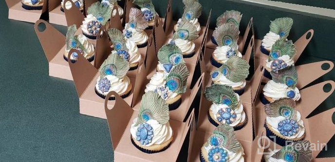 img 1 attached to 25-Count Baby Blue Cupcake Boxes For Boy Baby Shower - Easy Assembly (Classic Series) review by Tom Plowman