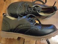 img 1 attached to 👟 UBELLA Boys' Breathable Leather Oxford Shoes for Toddlers review by Matt Patnaik