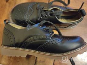 img 8 attached to 👟 UBELLA Boys' Breathable Leather Oxford Shoes for Toddlers