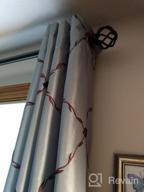 img 1 attached to KAMANINA 1 Inch Curtain Rod - 36-72 Inches, Twisted Cage Finials, Black review by Jeff Warne