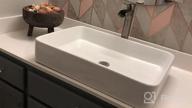 img 1 attached to Lordear 24X14" Black Rectangle Bathroom Vessel Sink - Modern Above Counter Porcelain Ceramic Art Basin For Vanity review by Drew Cage