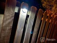 img 1 attached to 4 Pack OTHWAY Solar Fence Post Lights - Decorative Wall Mount Deck Lighting, White review by Adam Alvarez