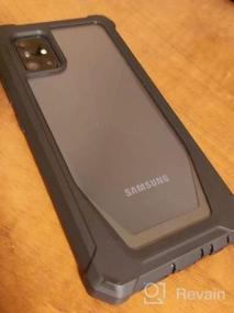 img 5 attached to Чехол для Samsung Galaxy A51 5G - серия Poetic Guardian: полноразмерный гибридный противоударный чехол-бампер со встроенной защитой экрана синего/прозрачного цвета | Не совместим с Galaxy A51 4G