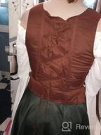 img 1 attached to Medieval Wench Pirate Renaissance Cosplay Costume Reversible Peasant Bodice review by Jeff Swanson
