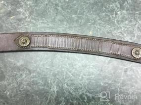 img 5 attached to Genuine Leather Jean Belt With 1-1/2"(38Mm) Wide Shotgun Shell Concho Accent