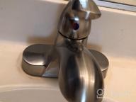 img 1 attached to Lead-Free Oiled Rubbed Bronze Single Handle Commercial Bathroom Faucet For Basin Sink With Pop-Up Drain Assembly - 4 Inch Centerset Vanity Faucet And Basin Mixer Tap By WOWOW review by Jeff Pfaff