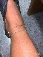 img 1 attached to Make A Statement With MONOOC'S Dainty Ankle Bracelets - 14K Gold Plated And Layered With Pearls, Evil Eyes, Elephants, Stars, And Butterflies - Perfect For Summer! review by Brandon Rogers