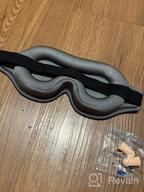 img 1 attached to Adjustable Sleep Mask For Women And Men - 3D Contoured Eye Mask For Sleeping, Breathable Blackout Blindfold For False Eyelash Extensions, Yoga - BeeVines Nighttime Eye Cover review by Brian Rogers