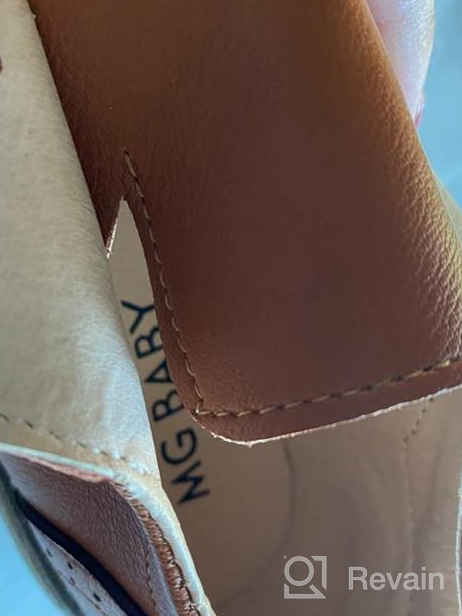 img 1 attached to 👞 TIMATEGO Toddler Leather Uniform Outdoor Boys' Oxfords: Durable and Stylish Footwear review by George Evans