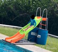 img 1 attached to 10ft Freestanding Climber and Swingset for Backyard Fun - Outdoor 🧗 Play Set with Jungle Gym and Above Ground Pool Slide, Perfect for Kids review by Dave Calabro