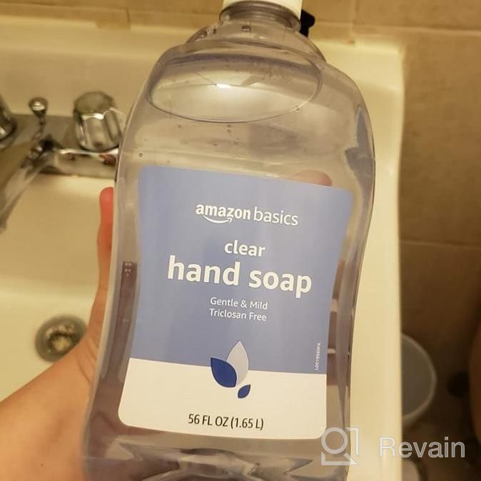 img 1 attached to Triclosan-Free Clear Liquid Hand Soap Refill, 56 Fluid Ounces, 2-Pack By Amazon Basics - Gentle And Mild review by Bryan Reed