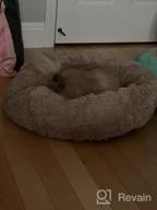 картинка 1 прикреплена к отзыву Grey Anti-Anxiety Donut Dog Bed For Small Medium Dogs - Calming Pet Cuddler Bed With Soft Plush Faux Fur, Machine Washable And Anti-Slip Bottom By JOEJOY от Jeff Zamora