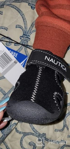 img 1 attached to Nautica Protective Closed Toe Sandal Solid Black 11 Boys' Shoes in Sandals review by Henry Hunter