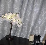img 1 attached to Hairui Lighted Cherry Blossom Tree Battery Operated 18IN 40 Warm White LED Artifical Bonsai Tree With Timer USB Plug For Wedding Party Spring Christmas Home Decoration review by Linda Nelson