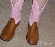 img 1 attached to Children Western Cowboy Boot Distressed Boys' Shoes review by Justin Wallace