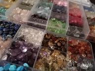 img 1 attached to Colle 15 Colors 700Pcs Natural Crystal Beads for Jewelry Making Supplies, Healing Gemstones Waist Bracelets Necklace Kit with Irregular Chips Stone in a Box Set review by Michael Cox