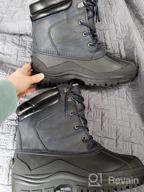 img 1 attached to Men'S Waterproof Winter Snow Boots - Warm Lined Non Slip Outdoor Work Hiking Boot review by Juan White