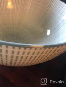 img 5 attached to Torre & Tagus 910550X Gerbera Diamond Kiri Porcelain 8-Inch Large Bowl