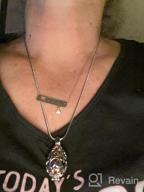 img 1 attached to Lotus Flower Shaped Cremation Jewelry Urn Pendant Necklace for Ashes review by Angie Johnson