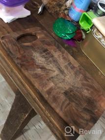 img 5 attached to Acacia Wood End Grain Cheese Board By Ironwood Gourmet - Calistoga Series
