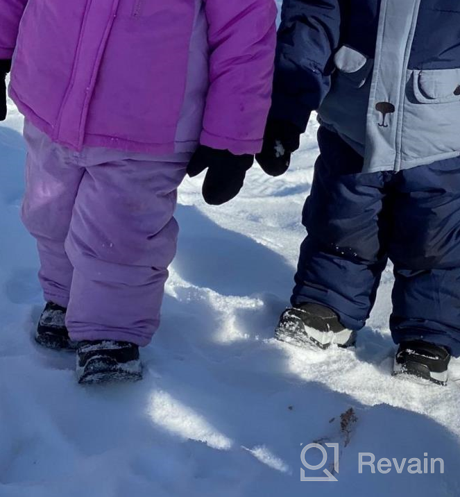 img 1 attached to Premium Snow Boots for Toddlers: Waterproof Winter Shoes with Faux Fur Lining & Outdoor Durability in Vibrant Pink (Size 10) review by John Milligan