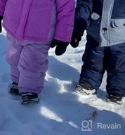 картинка 1 прикреплена к отзыву Премиум зимние сапоги для малышей: Водонепроницаемая зимняя обувь с подкладкой из искусственного меха и высокой износостойкостью на свежем воздухе в ярко-розовом цвете (размер 10) от John Milligan