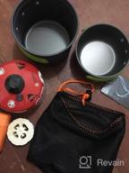 img 1 attached to G4Free 13-Piece Camping Cookware Mess Kit: Non Stick Pot, Knife & Spoon Set For Hiking And Backpacking Picnics review by Darryl Montagna