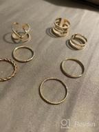 img 1 attached to Bohemian Knuckle Ring Midi Ring Set - 65 Pieces, Vintage Stackable Rings In Hollow Silver And Gold, Fashionable Finger Knuckle Midi Rings For Women By LOYALLOOK review by Covey Palmer