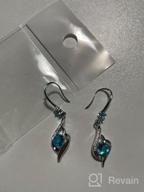 img 1 attached to 💎 Sterling Silver Cubic Zirconia Dangle Earrings: Santuzza Glass Drop Earrings review by Jeff Shapiro