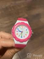 img 1 attached to Cute Cartoon Waterproof Children's Watch - CakCity Analog Wrist Watch for Little Boys and Girls, Ideal Time Teacher for Kids Aged 3-10 Years review by Nick Grays