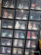 img 1 attached to 18 PCS YITAHOME XL Shoe Storage Box - Stackable Organizers For All Size Shoes | Black (X-Large) review by Doris Tran