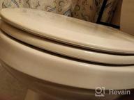 img 1 attached to Centoco 700-106 Round Wooden Toilet Seat, Heavy Duty Molded Wood With Centocore Technology, Bone review by Noel Schmits