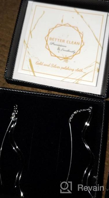 img 1 attached to SLUYNZ 925 Sterling Silver Wave Curve Threader Earrings Chain for Women Girls with Tassel Dangle review by Veronica Cox