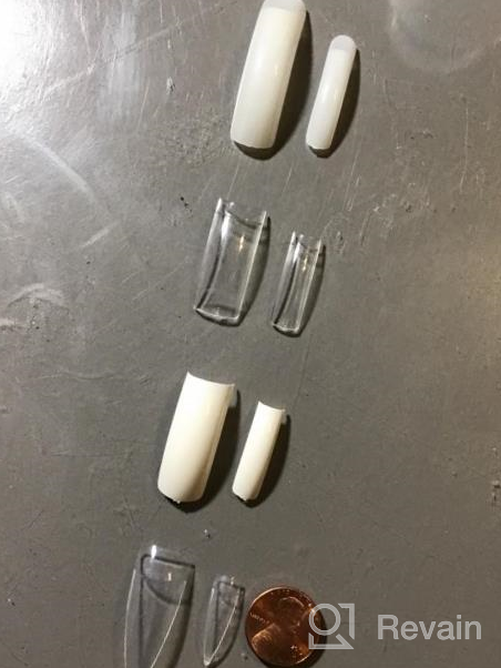 img 1 attached to 240 Clear Almond Stiletto Nail Tips For Stunning DIY Nails – Oval-Shaped Acrylic False Nails With Artistic Flair review by Lisa Ortega
