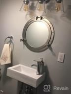 картинка 1 прикреплена к отзыву White Ceramic Wall Mount Rectangle Sink With Chrome Faucet And Pop Up Drain P Trap (T02), 18-3/8" X 1.5 GPM, Eclife Bathroom от Jon Smith