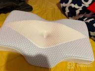 img 1 attached to Cooling Memory Foam Contour Pillow By Mkicesky - Orthopedic Cervical Pillow For Neck And Shoulder Pain Relief, Ideal For Side, Back, And Stomach Sleepers [U.S. Patent] review by Bobby Valadez