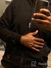 img 5 attached to Men'S Lightweight Zip-Up Hoodie Jacket With Kanga Pocket Sweatshirt
